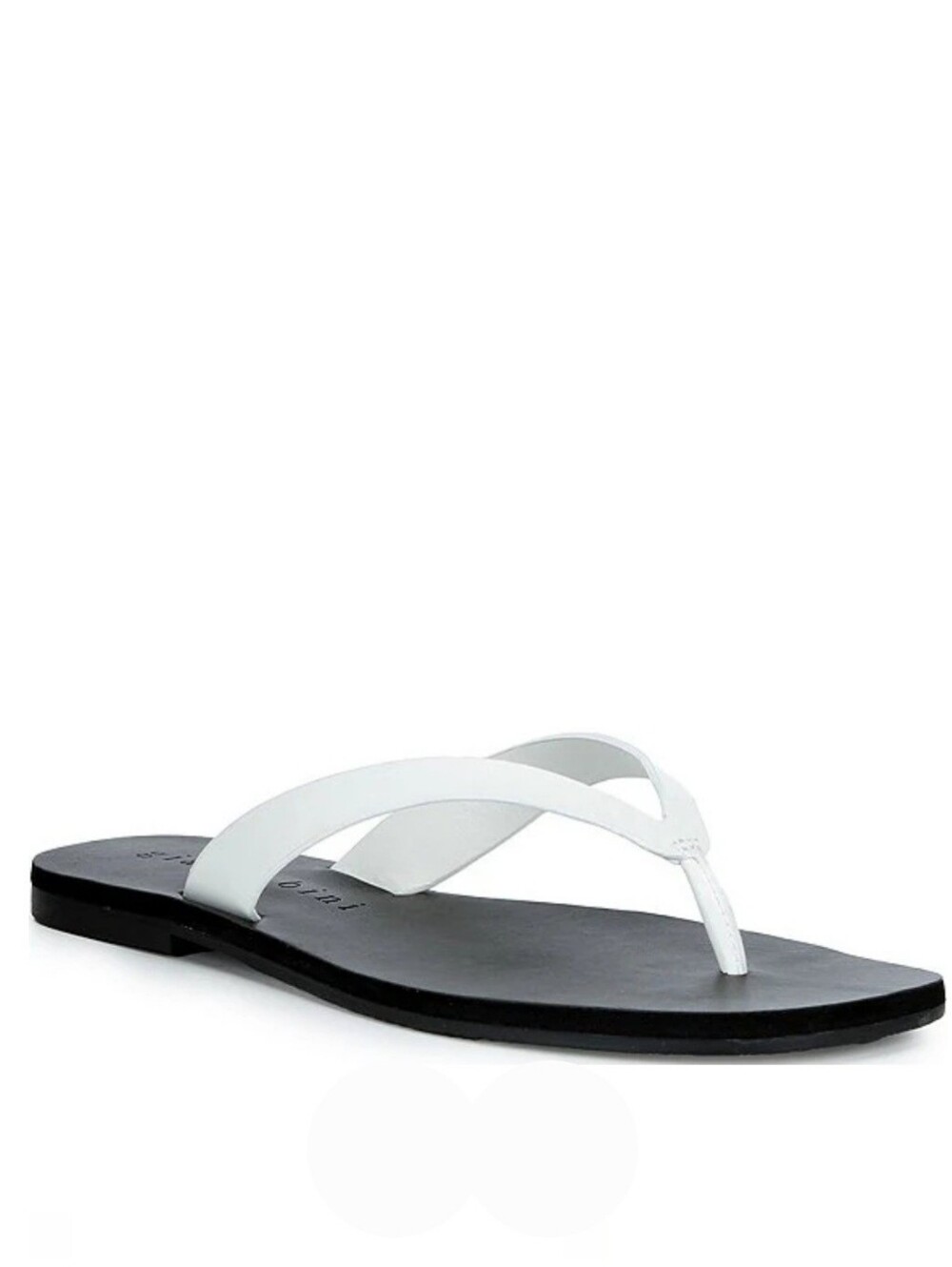 Gianni Bini Thong Sandals 10 White Leather Steffan Casual Effortless New $50 - Picture 9 of 15